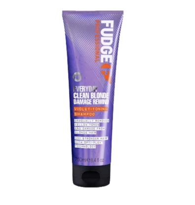 fudge-everyday-clean-blonde-damage-rewind-violet-toning-shampoo-250ml